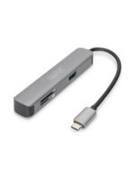 Digitus DA-70891 Type-C to 4K 30 Hz HDMI 2xUSB 3.0 SD TF Kart Okuyucu Hub Çevirici adaptör