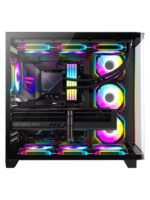 Dragos Ocean Curved Pro V2 7x Argb Fan USB 3.0 Typec 750W 80+ Atx Oyuncu Bilgisayar Kasası Siyah - Görsel 2