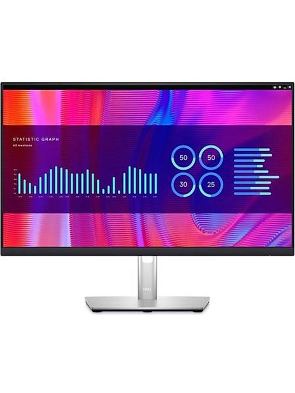 110001118388309 Dell P2423DE 23,8 IPS 2560X1440 8ms Dp HDMI Dp Usb-C Siyah LED Monitör - Görsel 1